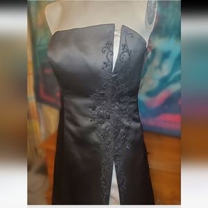 Prom dress, black and white, Wednesday Adam's, fairy goth vintage y2k 90s size 2